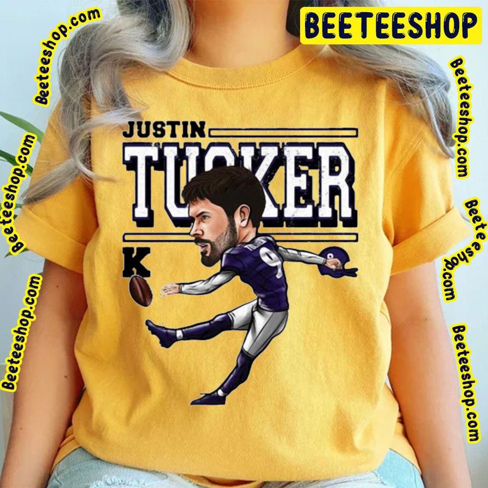 Funny Cartoon Justin Tucker Football Trending Unisex T-Shirt Funny Cartoon Justin Tucker Football Trending Unisex T-Shirt