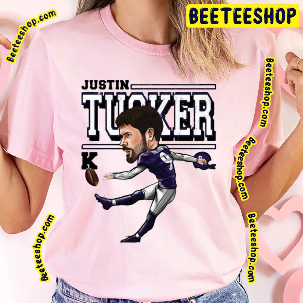 Funny Cartoon Justin Tucker Football Trending Unisex T-Shirt Funny Cartoon Justin Tucker Football Trending Unisex T-Shirt