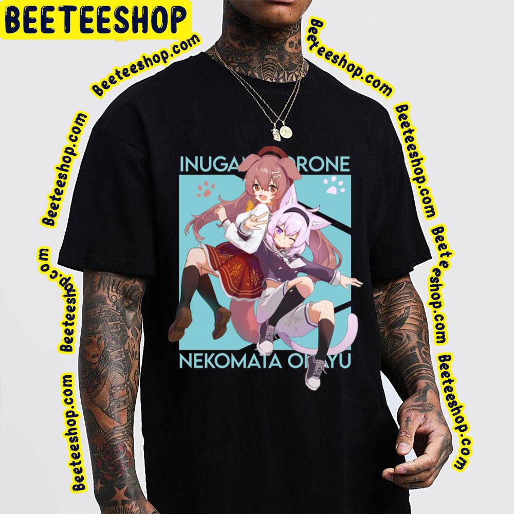 Gamers Inugami Korone And Nekomata Okayu Hololive Trending Unisex T-Shirt Gamers Inugami Korone And Nekomata Okayu Hololive Trending Unisex T-Shirt