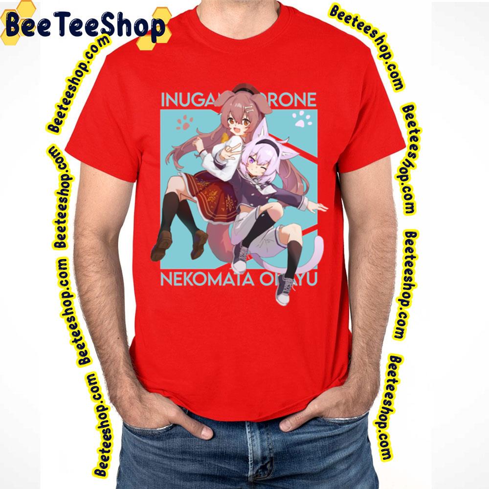 Gamers Inugami Korone And Nekomata Okayu Hololive Trending Unisex T-Shirt Gamers Inugami Korone And Nekomata Okayu Hololive Trending Unisex T-Shirt