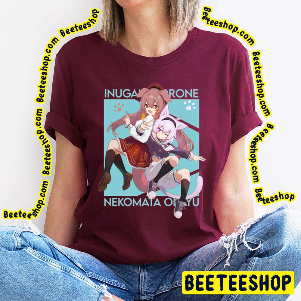 Gamers Inugami Korone And Nekomata Okayu Hololive Trending Unisex T-Shirt Gamers Inugami Korone And Nekomata Okayu Hololive Trending Unisex T-Shirt