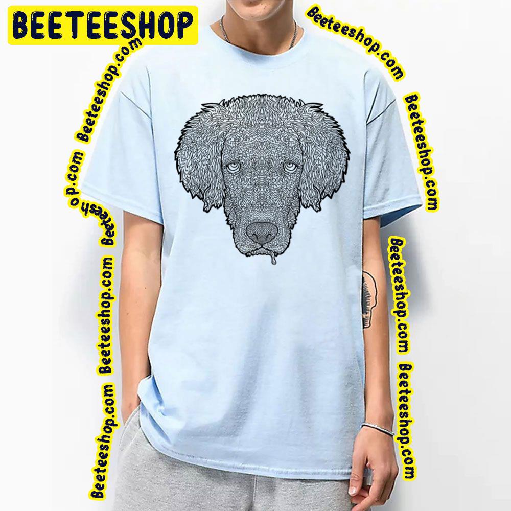 Golden Retriever Detailed Dogs Illustration Trending Unisex T-Shirt Golden Retriever Detailed Dogs Illustration Trending Unisex T-Shirt