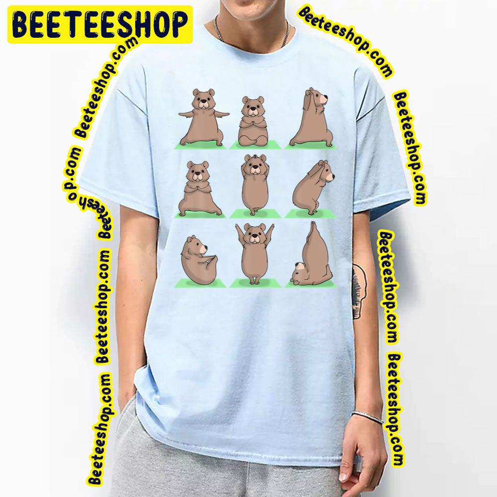 Grizzly Bear Yoga Pose Zen Cute Workout Trending Unisex T-Shirt Grizzly Bear Yoga Pose Zen Cute Workout Trending Unisex T-Shirt