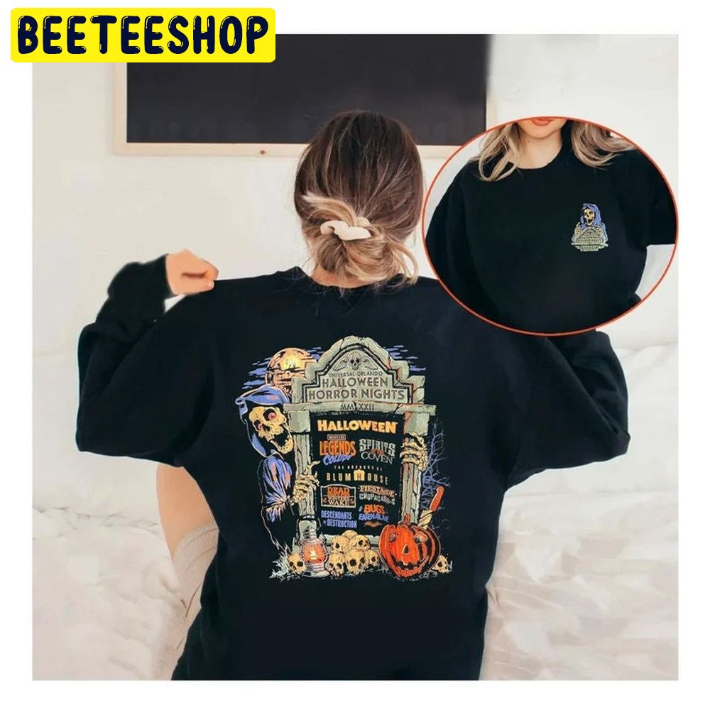 Halloween Horror Nights 2022 Retro Double Side Trending Unisex Shirt Halloween Horror Nights 2022 Retro Double Side Trending Unisex Shirt