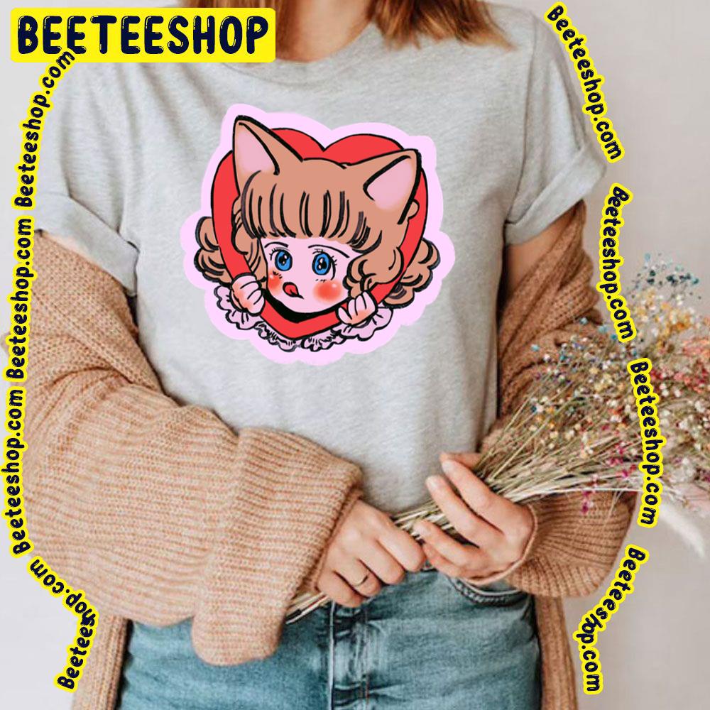 Heart Chibi Neko The Star Of Cottonland Trending Unisex T-Shirt Heart Chibi Neko The Star Of Cottonland Trending Unisex T-Shirt