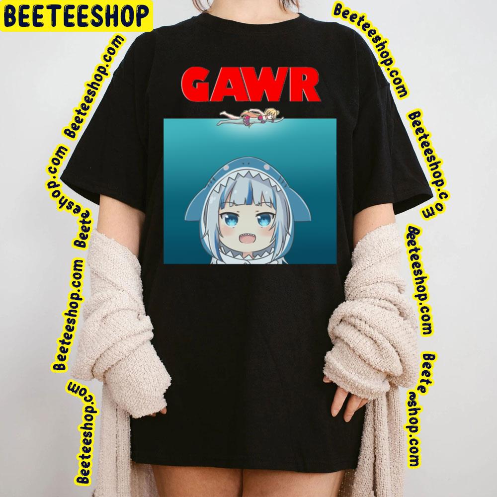 Horror En Gawr Gura Parody Hololive Trending Unisex T-Shirt Horror En Gawr Gura Parody Hololive Trending Unisex T-Shirt