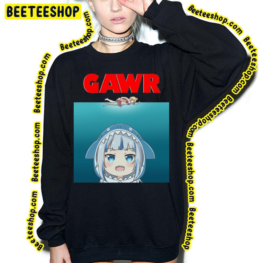 Horror En Gawr Gura Parody Hololive Trending Unisex T-Shirt Horror En Gawr Gura Parody Hololive Trending Unisex T-Shirt