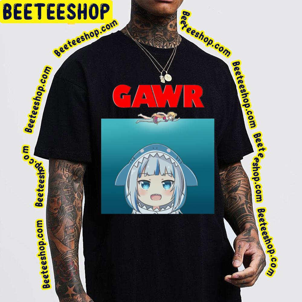 Horror En Gawr Gura Parody Hololive Trending Unisex T-Shirt Horror En Gawr Gura Parody Hololive Trending Unisex T-Shirt