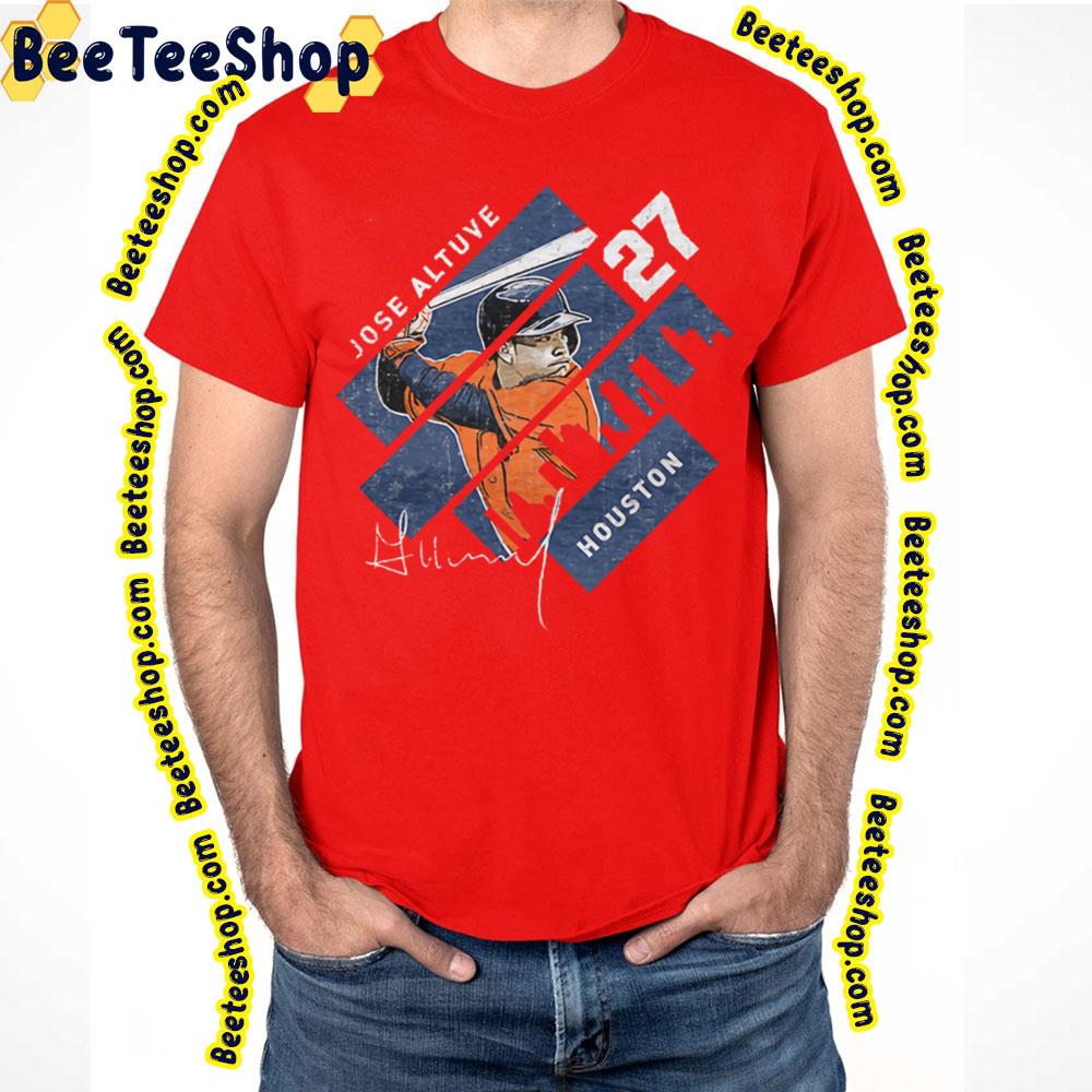 Houston Jose Altuve 27 Baseball Trending Unisex T-Shirt Houston Jose Altuve 27 Baseball Trending Unisex T-Shirt