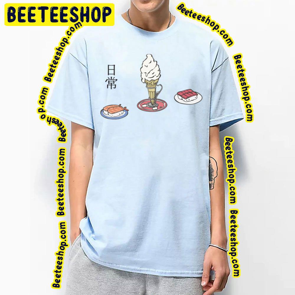 Ice Cream And Sushi Nichijou Trending Unisex T-Shirt Ice Cream And Sushi Nichijou Trending Unisex T-Shirt