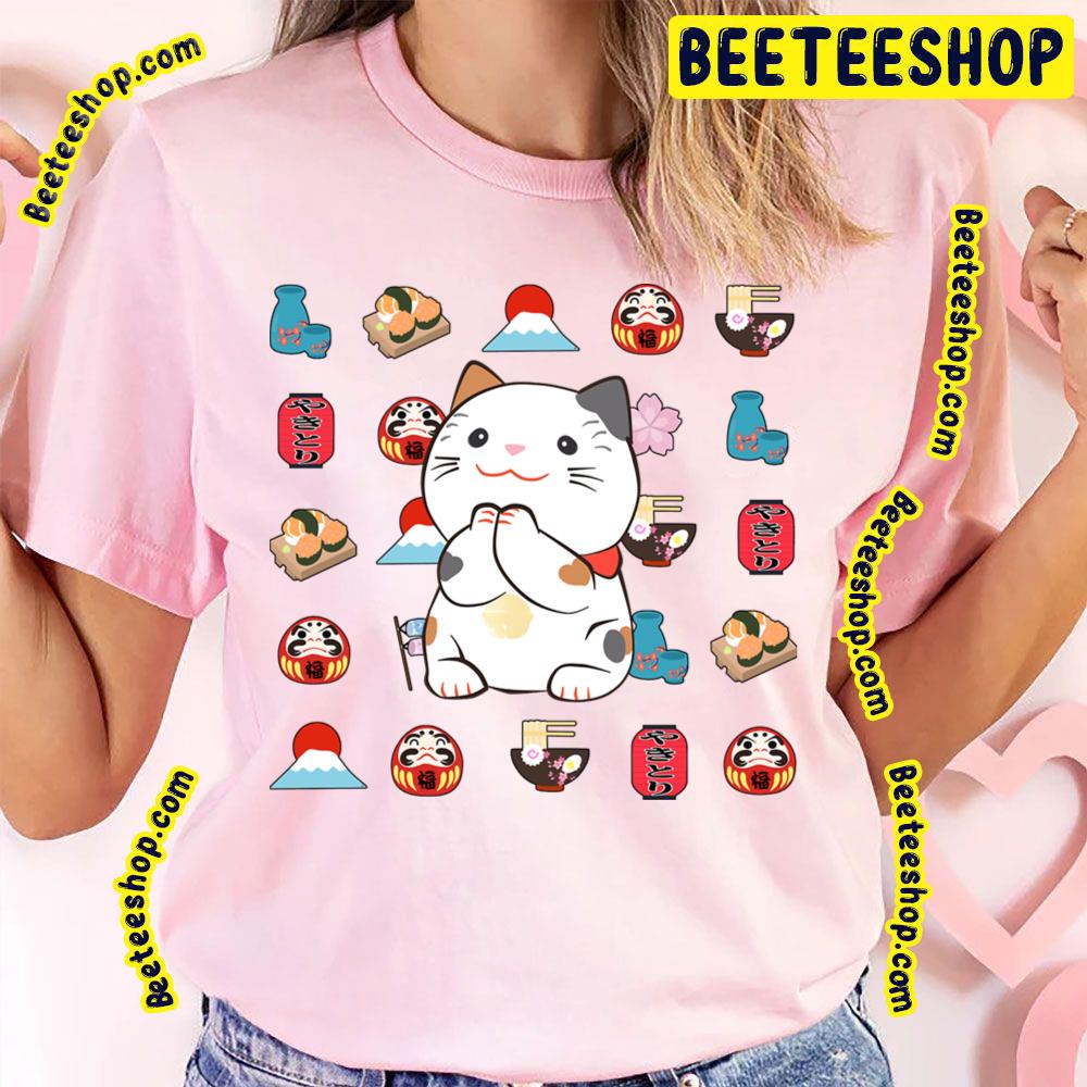 Japan Kawaii Country Cat Trending Unisex T-Shirt Japan Kawaii Country Cat Trending Unisex T-Shirt