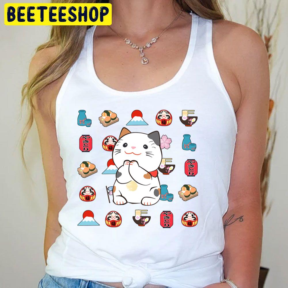 Japan Kawaii Country Cat Trending Unisex T-Shirt Japan Kawaii Country Cat Trending Unisex T-Shirt
