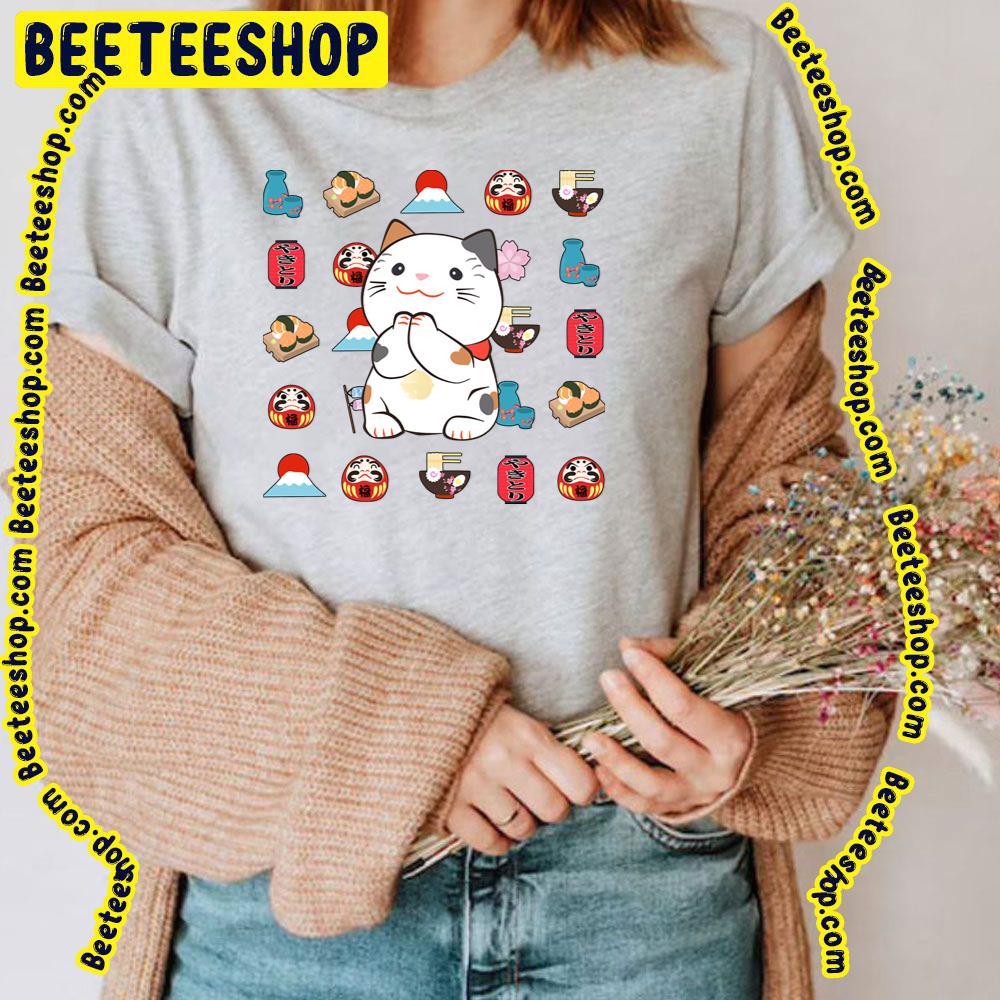 Japan Kawaii Country Cat Trending Unisex T-Shirt Japan Kawaii Country Cat Trending Unisex T-Shirt
