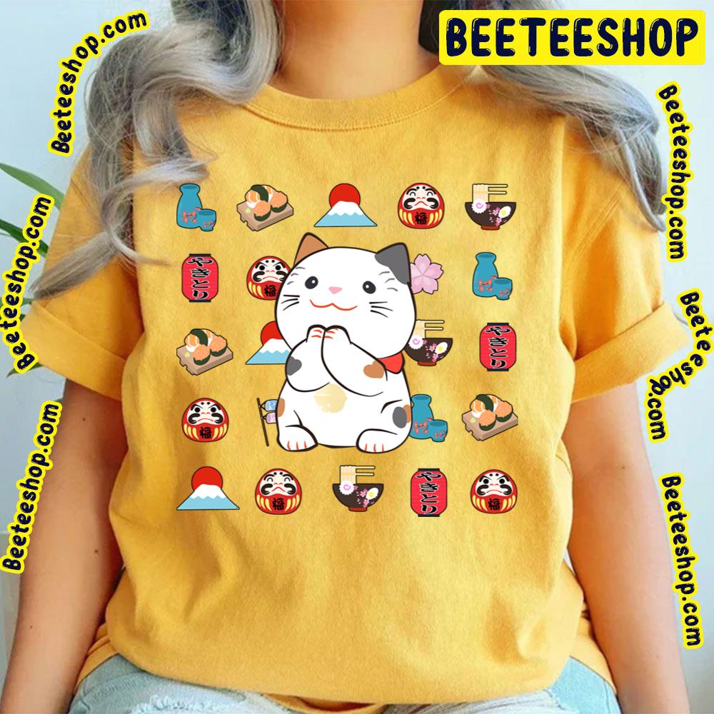Japan Kawaii Country Cat Trending Unisex T-Shirt Japan Kawaii Country Cat Trending Unisex T-Shirt