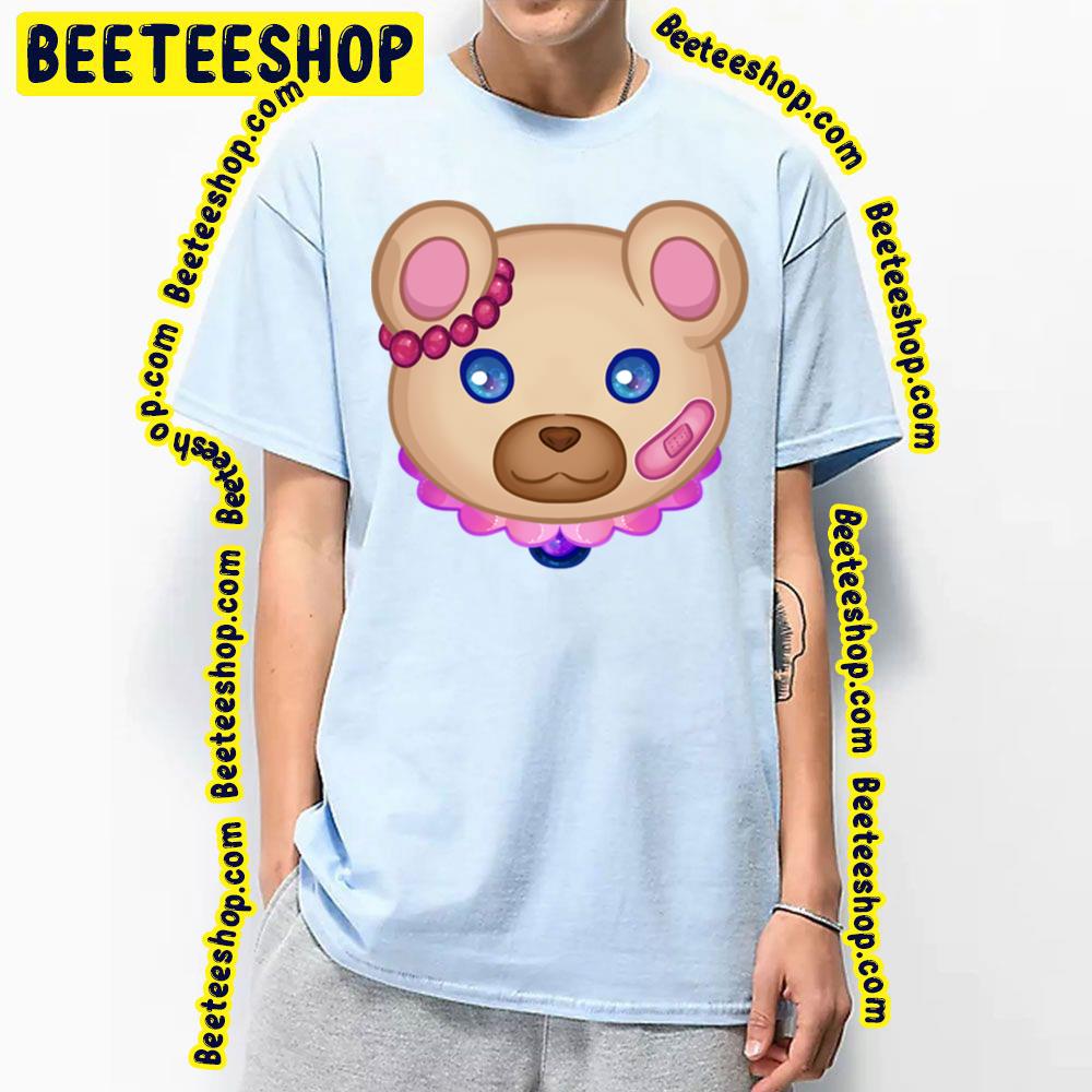 Kawaii Lolita Bear Head Japanese Style Cute Bear With Blue Eyes Trending Unisex T-Shirt Kawaii Lolita Bear Head Japanese Style Cute Bear With Blue Eyes Trending Unisex T-Shirt