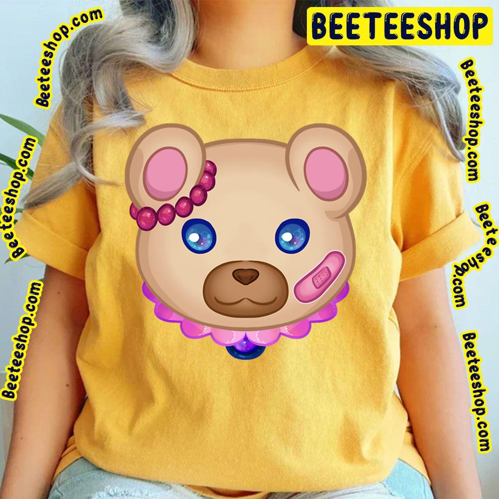 Kawaii Lolita Bear Head Japanese Style Cute Bear With Blue Eyes Trending Unisex T-Shirt Kawaii Lolita Bear Head Japanese Style Cute Bear With Blue Eyes Trending Unisex T-Shirt