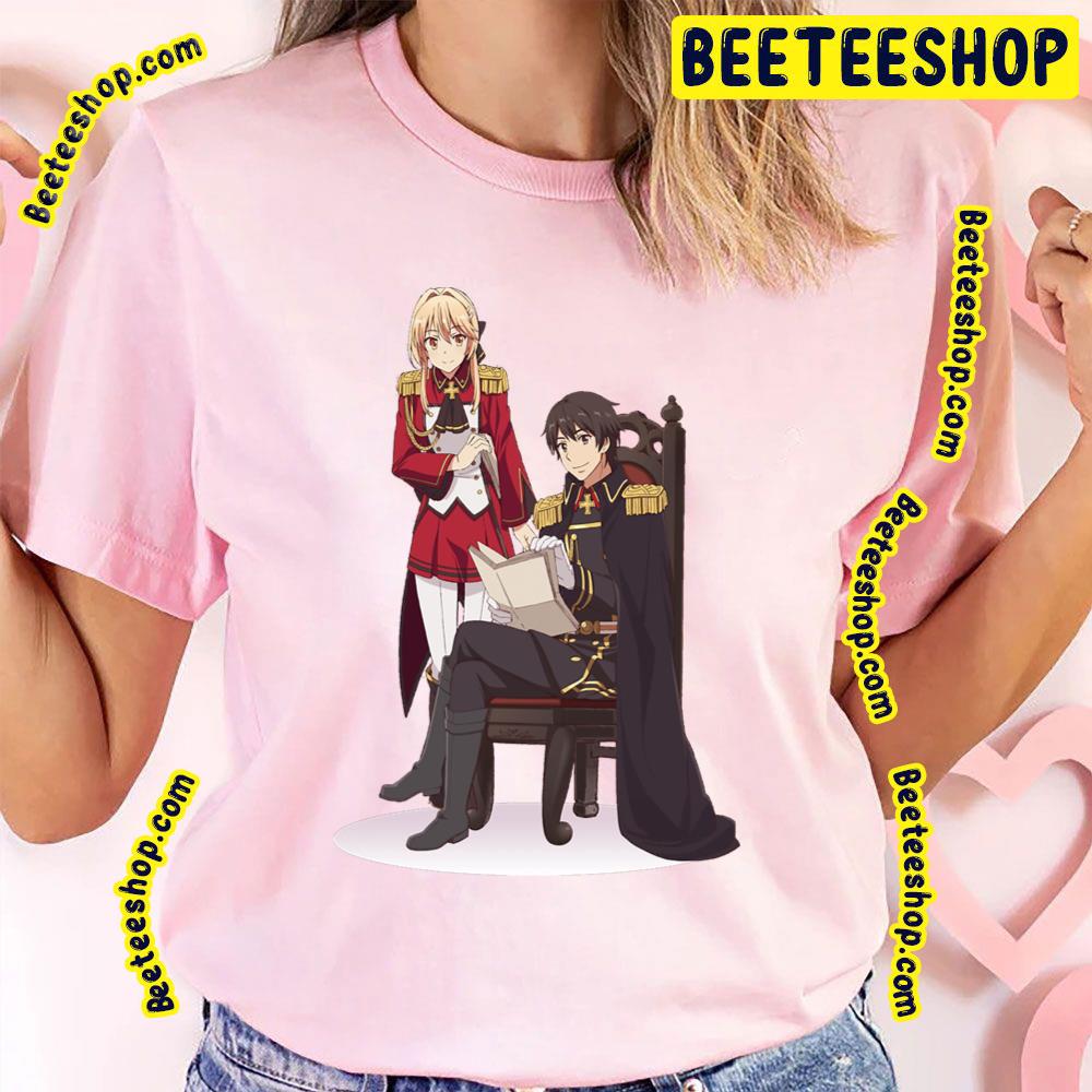 Kazuya & Liscia Genjitsu Shugi Yuusha No Oukoku Saikenki Trending Unisex T-Shirt Kazuya & Liscia Genjitsu Shugi Yuusha No Oukoku Saikenki Trending Unisex T-Shirt