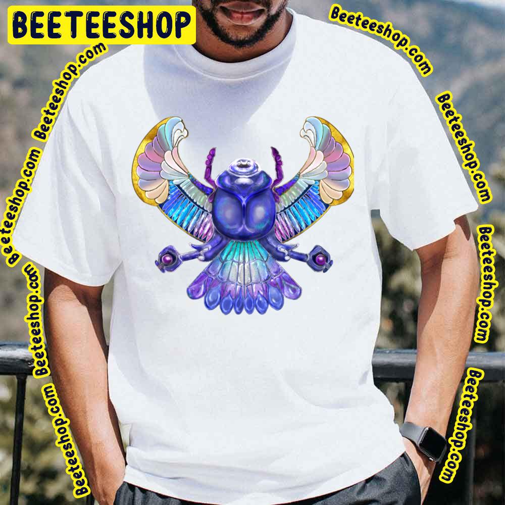 Khepri Blue Scarab Winged Beetle Trending Unisex T-Shirt Khepri Blue Scarab Winged Beetle Trending Unisex T-Shirt