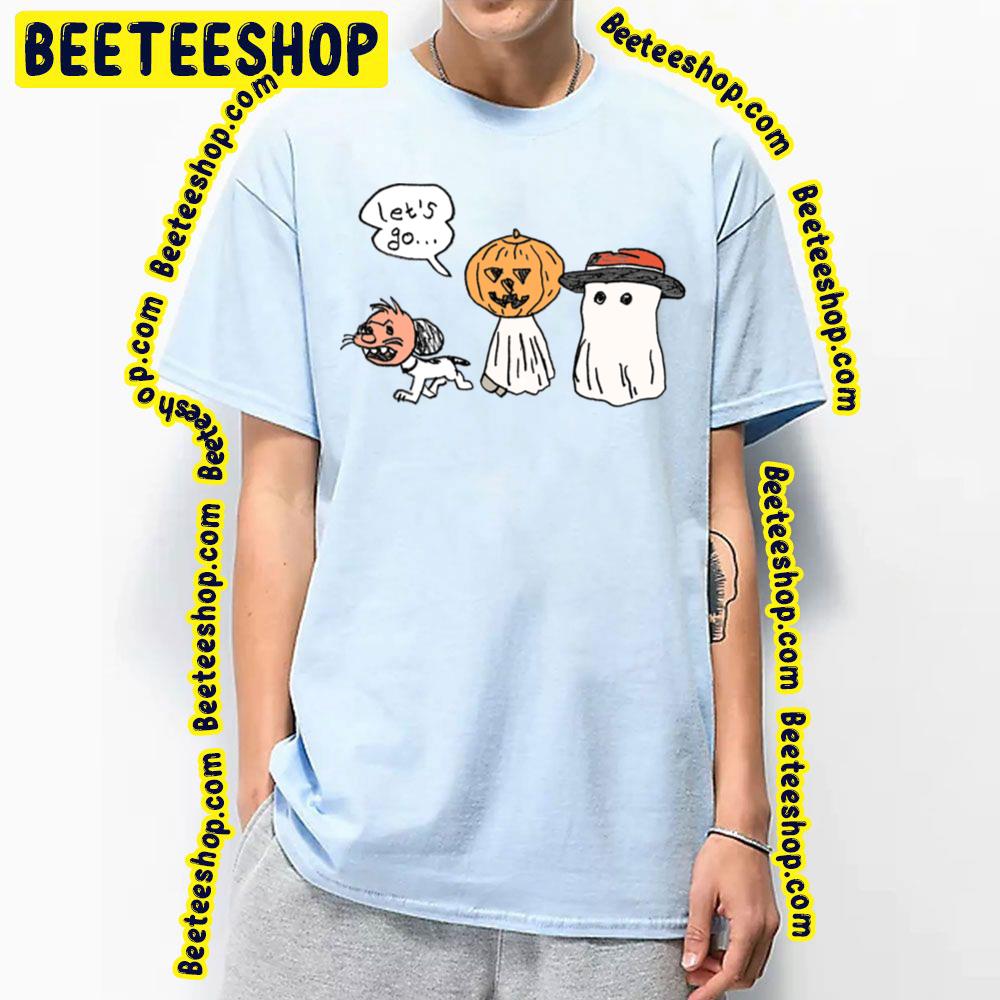 Let's Go Halloween Peanuts On A Mission Trending Unisex T-Shirt Let's Go Halloween Peanuts On A Mission Trending Unisex T-Shirt