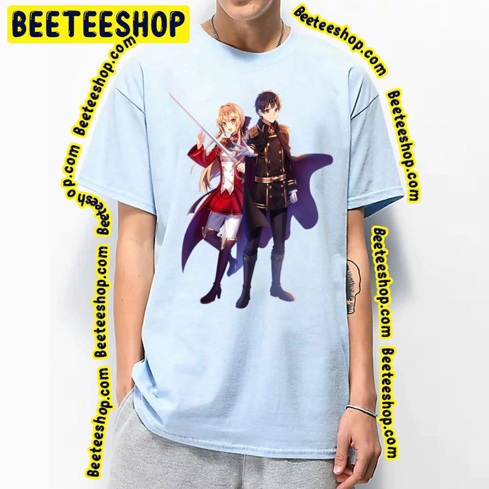 Liscia & Kazuya Genjitsu Shugi Yuusha No Oukoku Saikenki Trending Unisex T-Shirt Liscia & Kazuya Genjitsu Shugi Yuusha No Oukoku Saikenki Trending Unisex T-Shirt