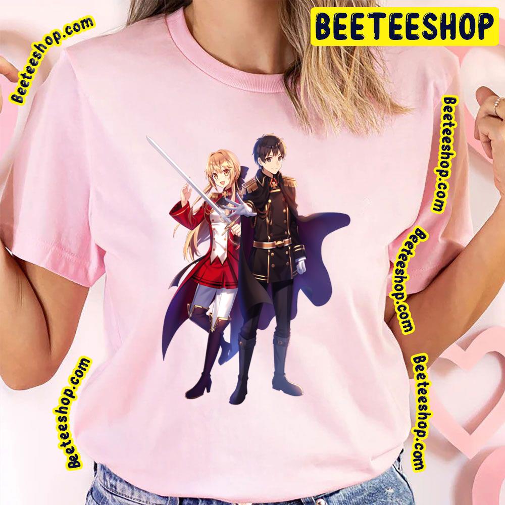 Liscia & Kazuya Genjitsu Shugi Yuusha No Oukoku Saikenki Trending Unisex T-Shirt Liscia & Kazuya Genjitsu Shugi Yuusha No Oukoku Saikenki Trending Unisex T-Shirt