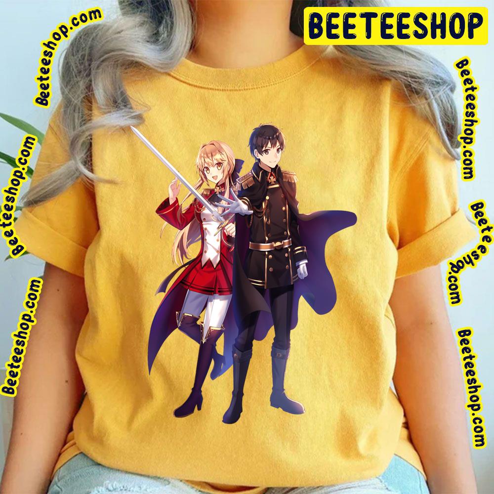 Liscia & Kazuya Genjitsu Shugi Yuusha No Oukoku Saikenki Trending Unisex T-Shirt Liscia & Kazuya Genjitsu Shugi Yuusha No Oukoku Saikenki Trending Unisex T-Shirt