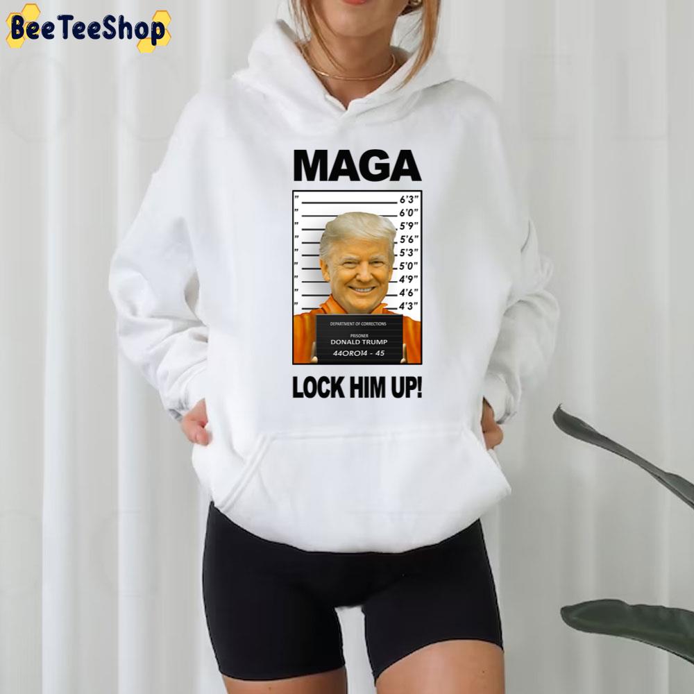 Maga Donald Trump Prison Mugshot Moron 45 Trending Unisex T-Shirt Maga Donald Trump Prison Mugshot Moron 45 Trending Unisex T-Shirt