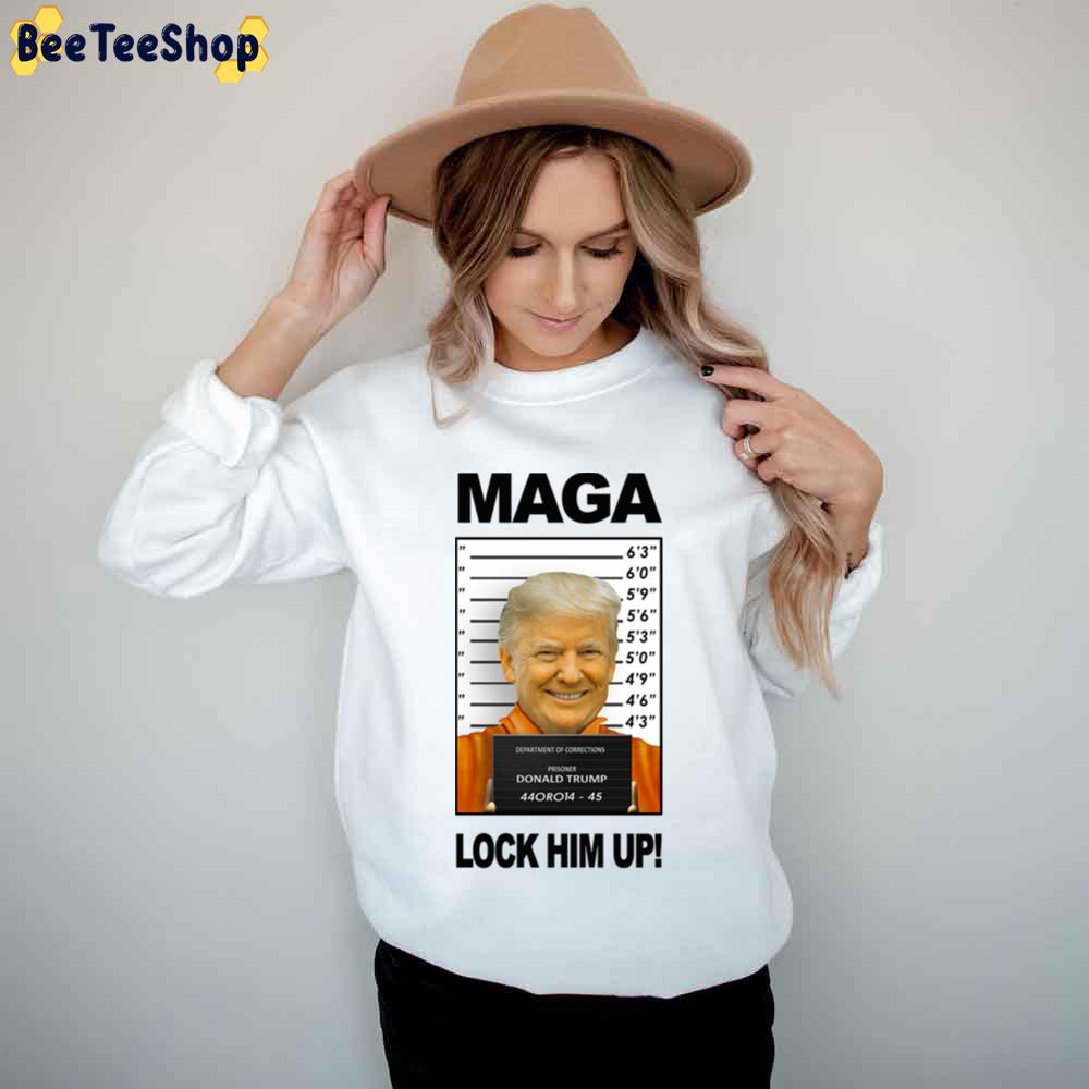 Maga Donald Trump Prison Mugshot Moron 45 Trending Unisex T-Shirt Maga Donald Trump Prison Mugshot Moron 45 Trending Unisex T-Shirt