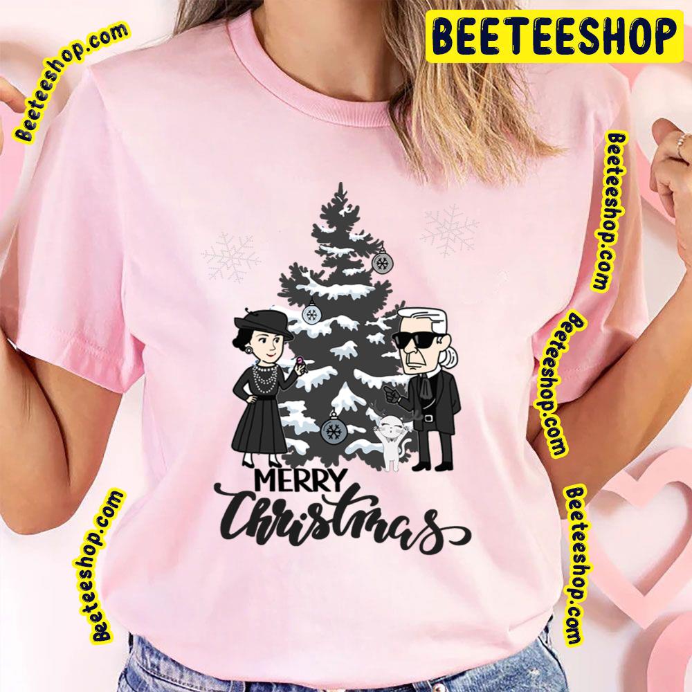 Merry Christmas Gabrielle Choupette Karl Trending Unisex T-Shirt Merry Christmas Gabrielle Choupette Karl Trending Unisex T-Shirt