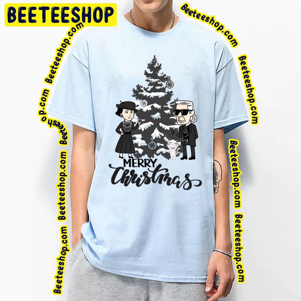 Merry Christmas Gabrielle Choupette Karl Trending Unisex T-Shirt Merry Christmas Gabrielle Choupette Karl Trending Unisex T-Shirt