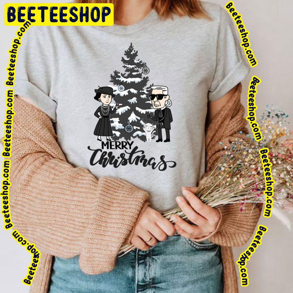 Merry Christmas Gabrielle Choupette Karl Trending Unisex T-Shirt Merry Christmas Gabrielle Choupette Karl Trending Unisex T-Shirt