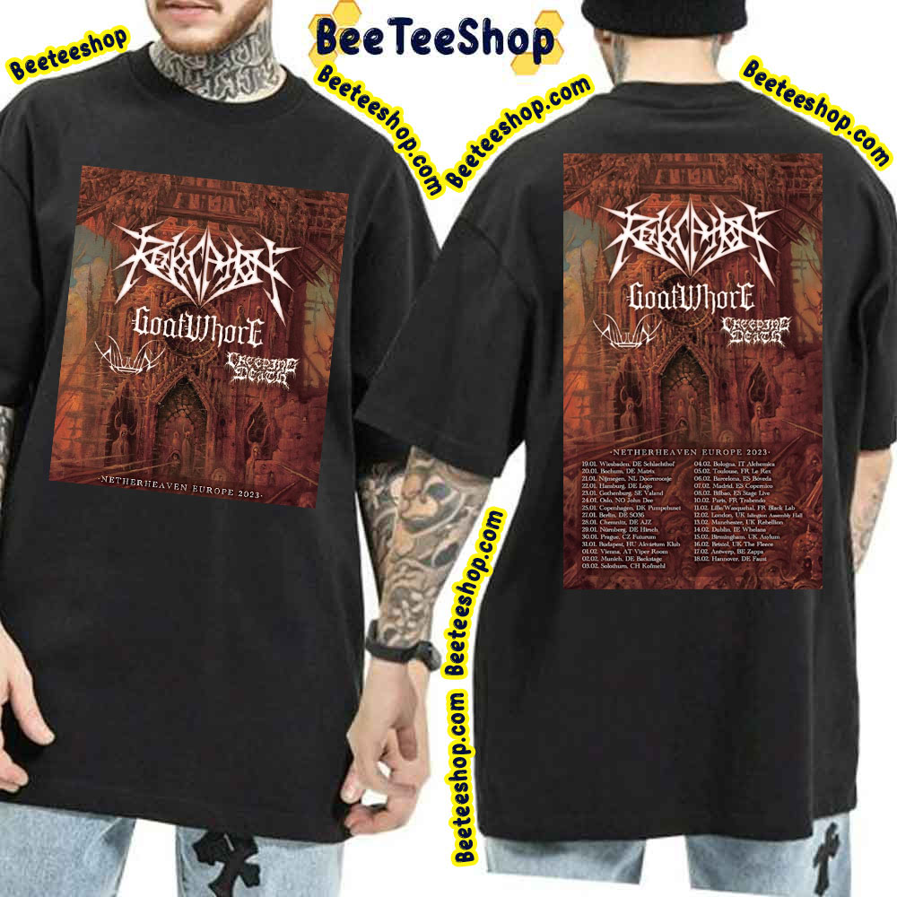 Netherheaven Europe 2023 Creeping Death Double Side Double Side Trending Unisex Shirt Netherheaven Europe 2023 Creeping Death Double Side Double Side Trending Unisex Shirt