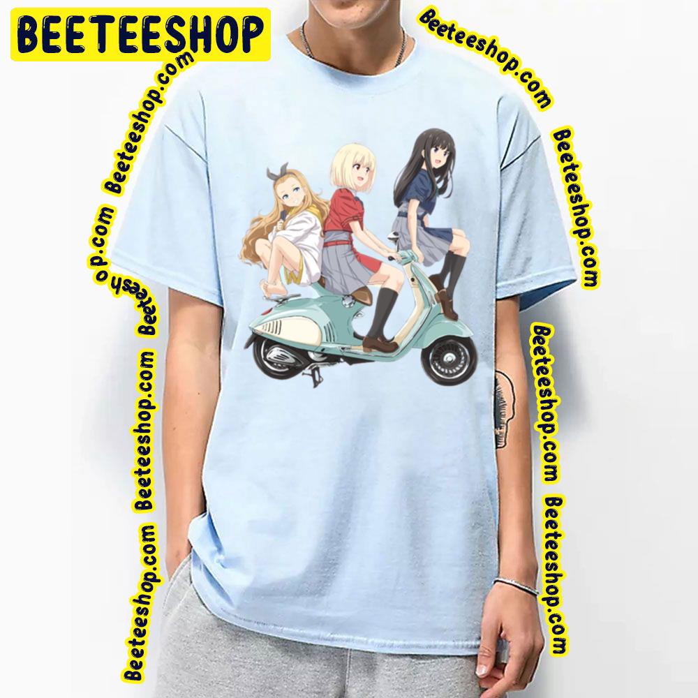 On Vespa Lycoris Recoil Trending Unisex T-Shirt On Vespa Lycoris Recoil Trending Unisex T-Shirt