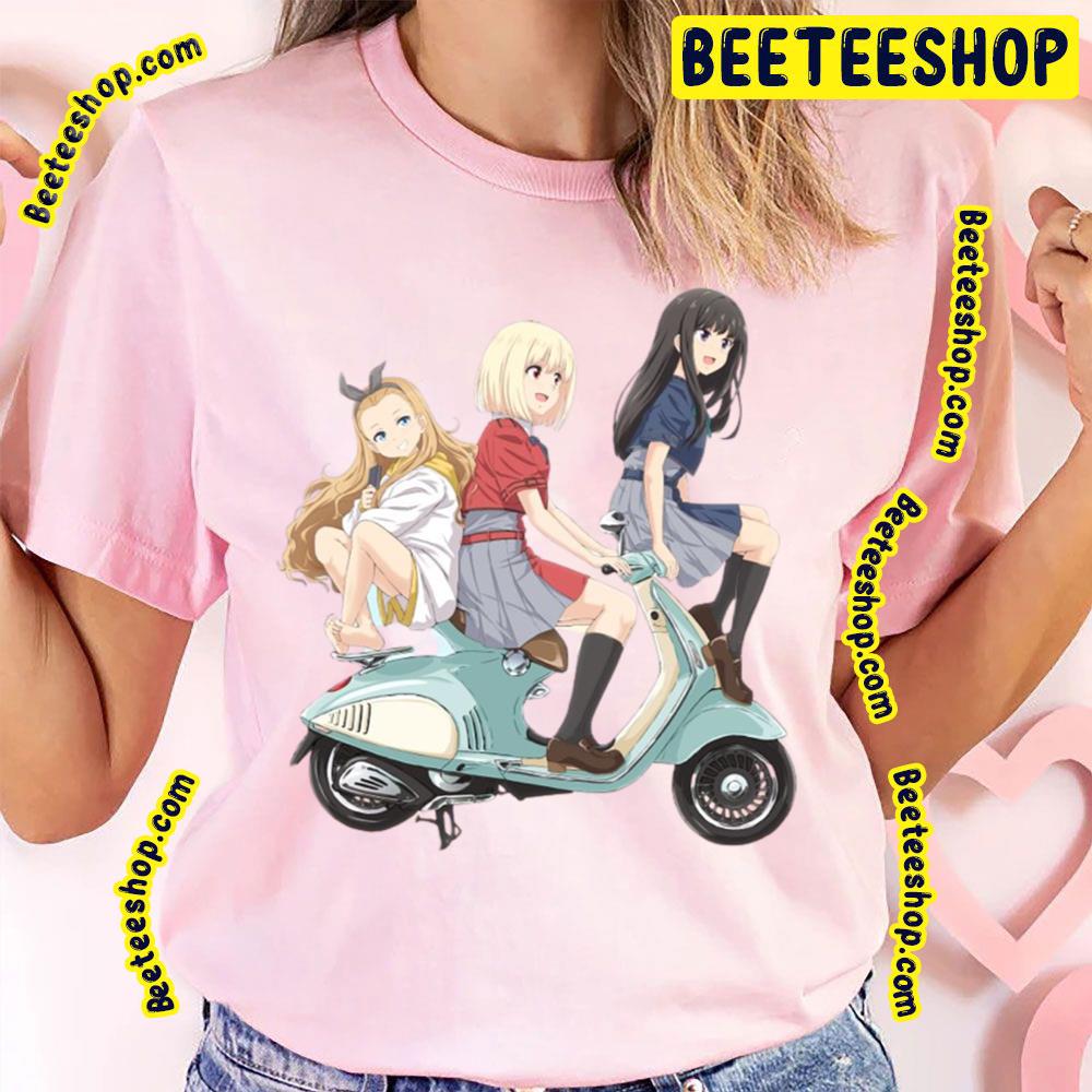 On Vespa Lycoris Recoil Trending Unisex T-Shirt On Vespa Lycoris Recoil Trending Unisex T-Shirt