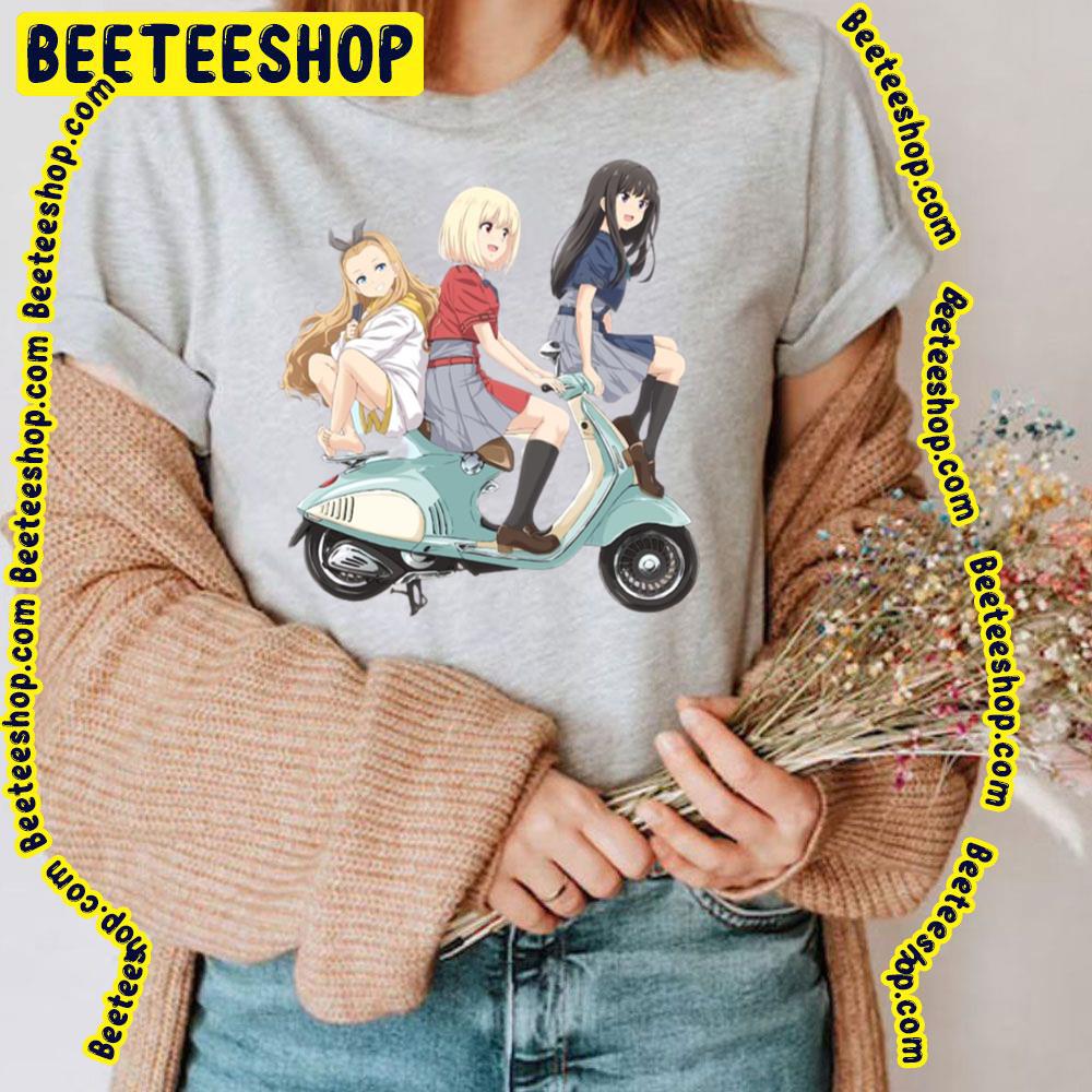 On Vespa Lycoris Recoil Trending Unisex T-Shirt On Vespa Lycoris Recoil Trending Unisex T-Shirt