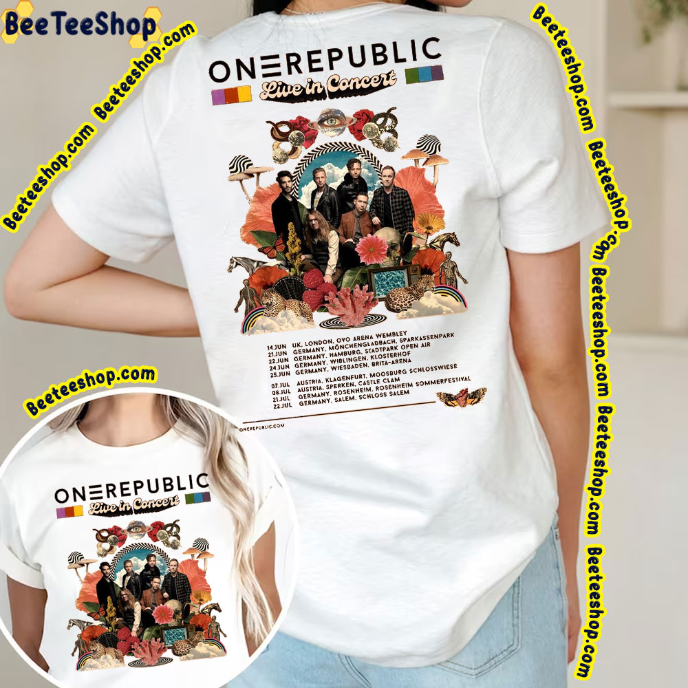Onerepublic Live In Concert Dates Double Side Double Side Trending Unisex Shirt Onerepublic Live In Concert Dates Double Side Double Side Trending Unisex Shirt