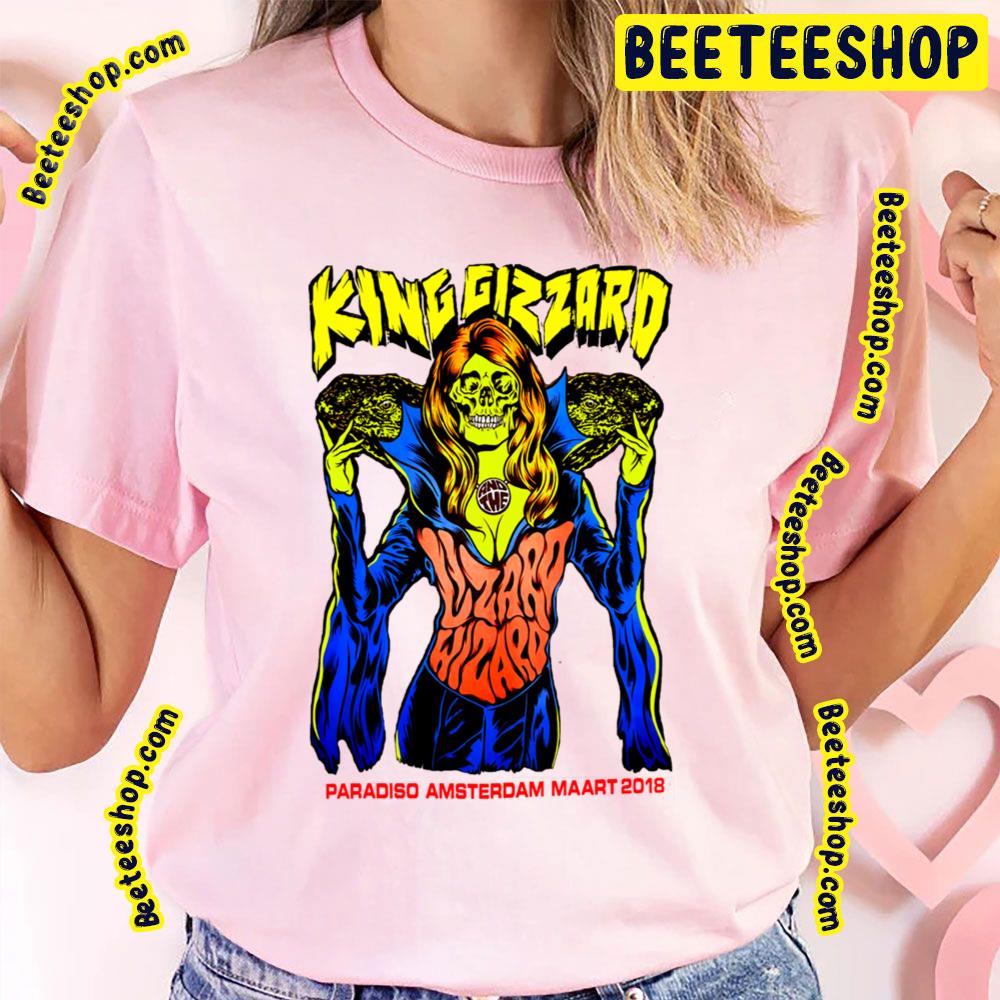 Paradiso Amsterdam Maart 2018 King Gizzard And The Lizard Wizard Trending Unisex T-Shirt Paradiso Amsterdam Maart 2018 King Gizzard And The Lizard Wizard Trending Unisex T-Shirt