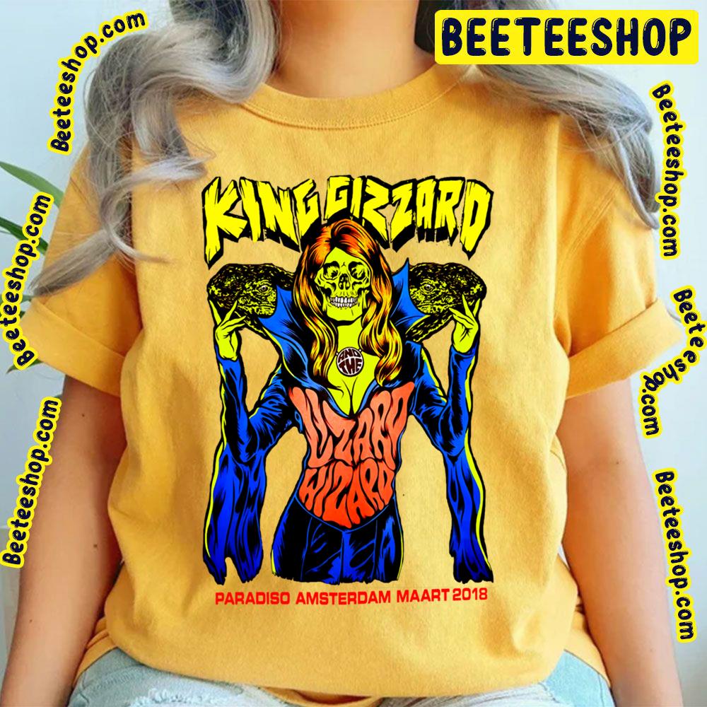 Paradiso Amsterdam Maart 2018 King Gizzard And The Lizard Wizard Trending Unisex T-Shirt Paradiso Amsterdam Maart 2018 King Gizzard And The Lizard Wizard Trending Unisex T-Shirt