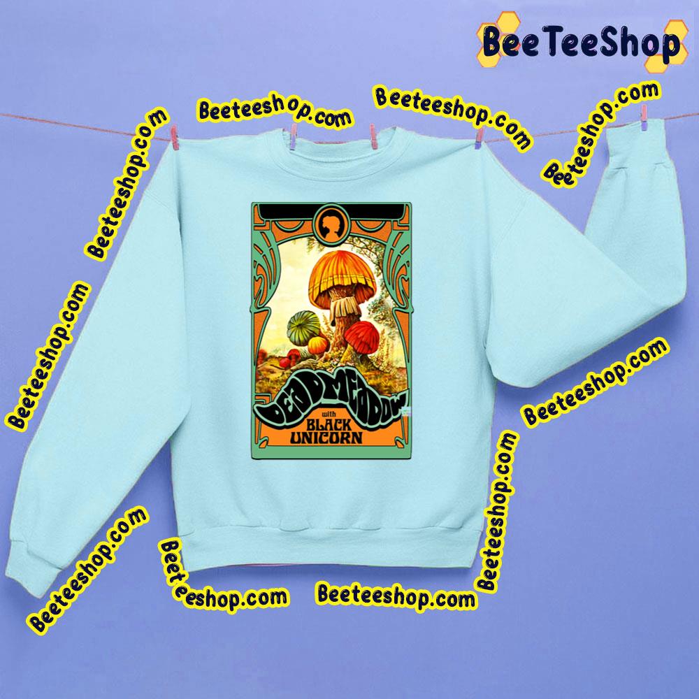 Psychedelic Colorful Mushrooms Dead Meadow With Black Unicorn Trending Unisex Sweatshirt Psychedelic Colorful Mushrooms Dead Meadow With Black Unicorn Trending Unisex Sweatshirt