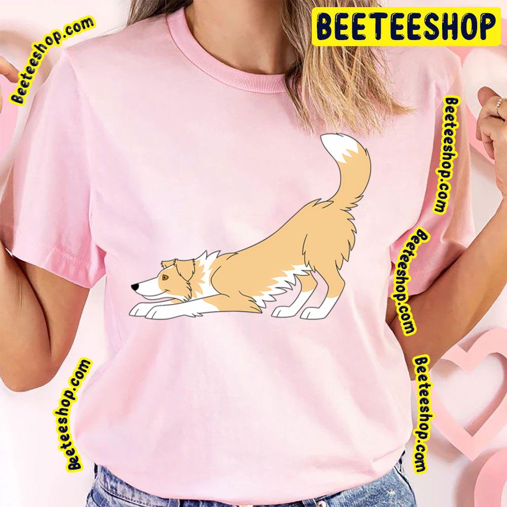 Red Border Collie Yoga Trending Unisex T-Shirt Red Border Collie Yoga Trending Unisex T-Shirt