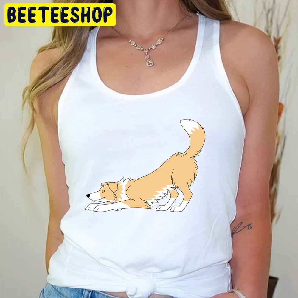 Red Border Collie Yoga Trending Unisex T-Shirt Red Border Collie Yoga Trending Unisex T-Shirt