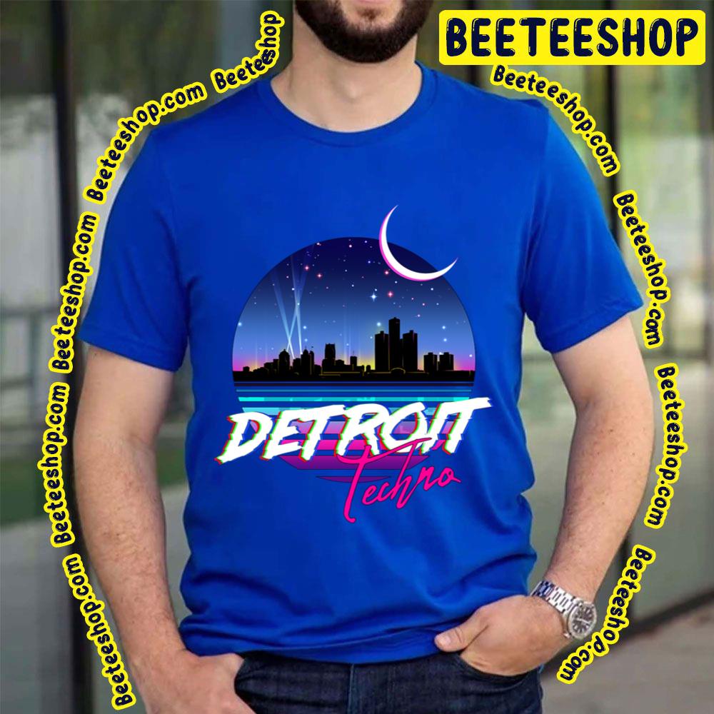 Retro 80s Design Detroit Techno Trending Unisex T-Shirt Retro 80s Design Detroit Techno Trending Unisex T-Shirt
