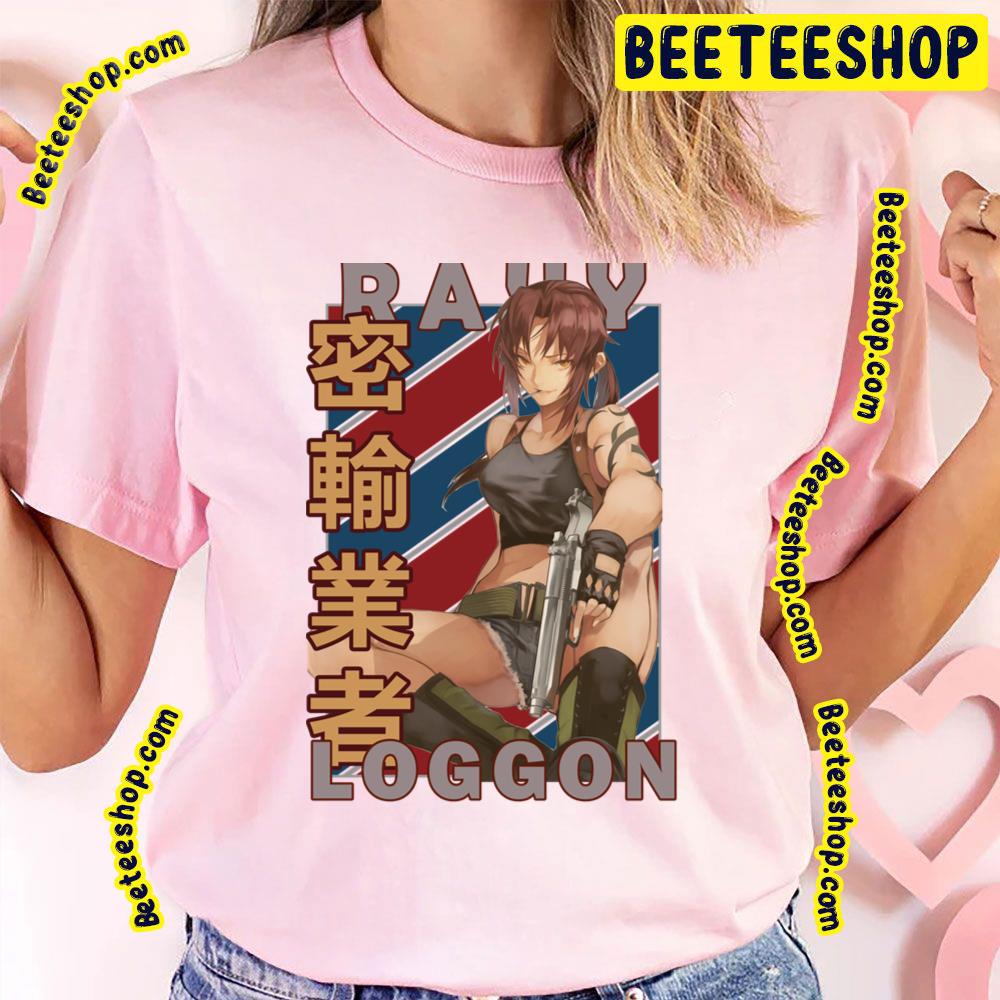 Revy Rebecca Black Lagoon Burakku Ragun Retro Blue Red Design Trending Unisex T-Shirt Revy Rebecca Black Lagoon Burakku Ragun Retro Blue Red Design Trending Unisex T-Shirt