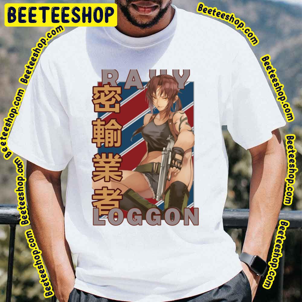 Revy Rebecca Black Lagoon Burakku Ragun Retro Blue Red Design Trending Unisex T-Shirt Revy Rebecca Black Lagoon Burakku Ragun Retro Blue Red Design Trending Unisex T-Shirt