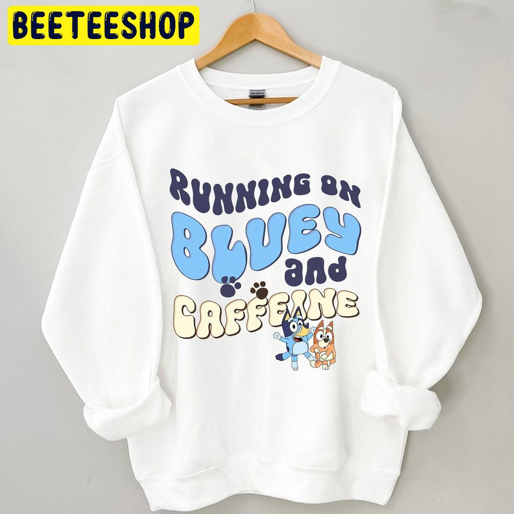 Running On Blue Dog And Iced Coffee Trending Unisex Sweatshirt Running On Blue Dog And Iced Coffee Trending Unisex Sweatshirt