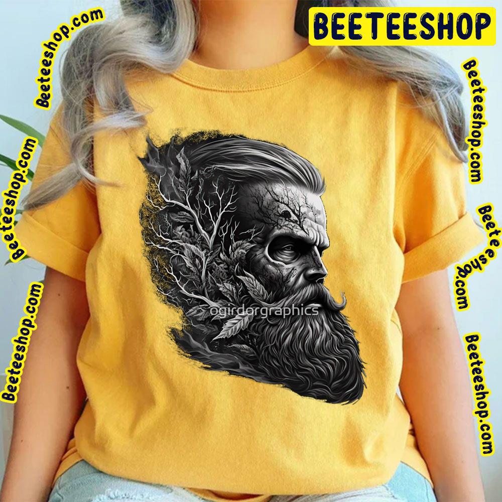 Skull Beard Splash Dark Style Epic Sinister Rock Rampage Design Trending Unisex T-Shirt Skull Beard Splash Dark Style Epic Sinister Rock Rampage Design Trending Unisex T-Shirt