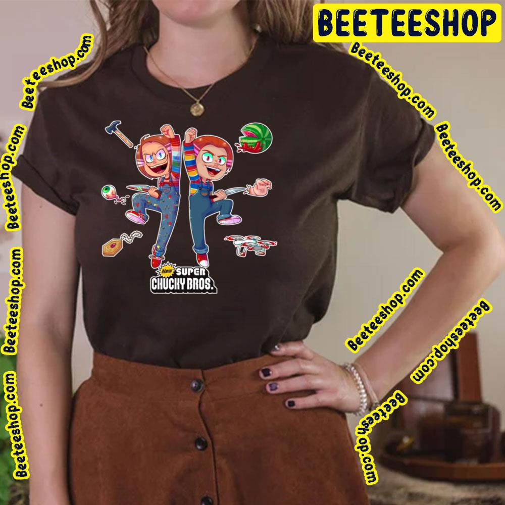 Super Chucky Bros Super Mario Game Trending Unisex T-Shirt Super Chucky Bros Super Mario Game Trending Unisex T-Shirt