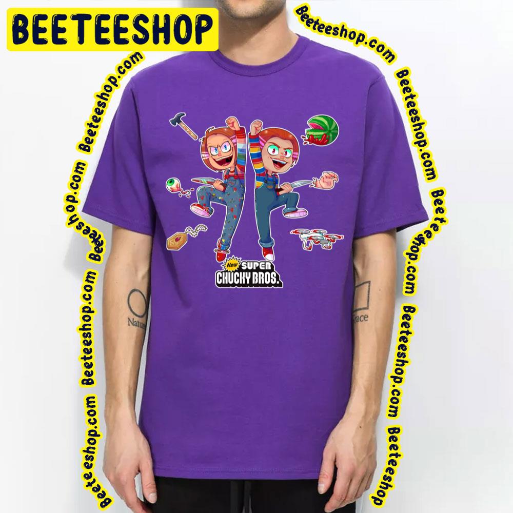 Super Chucky Bros Super Mario Game Trending Unisex T-Shirt Super Chucky Bros Super Mario Game Trending Unisex T-Shirt