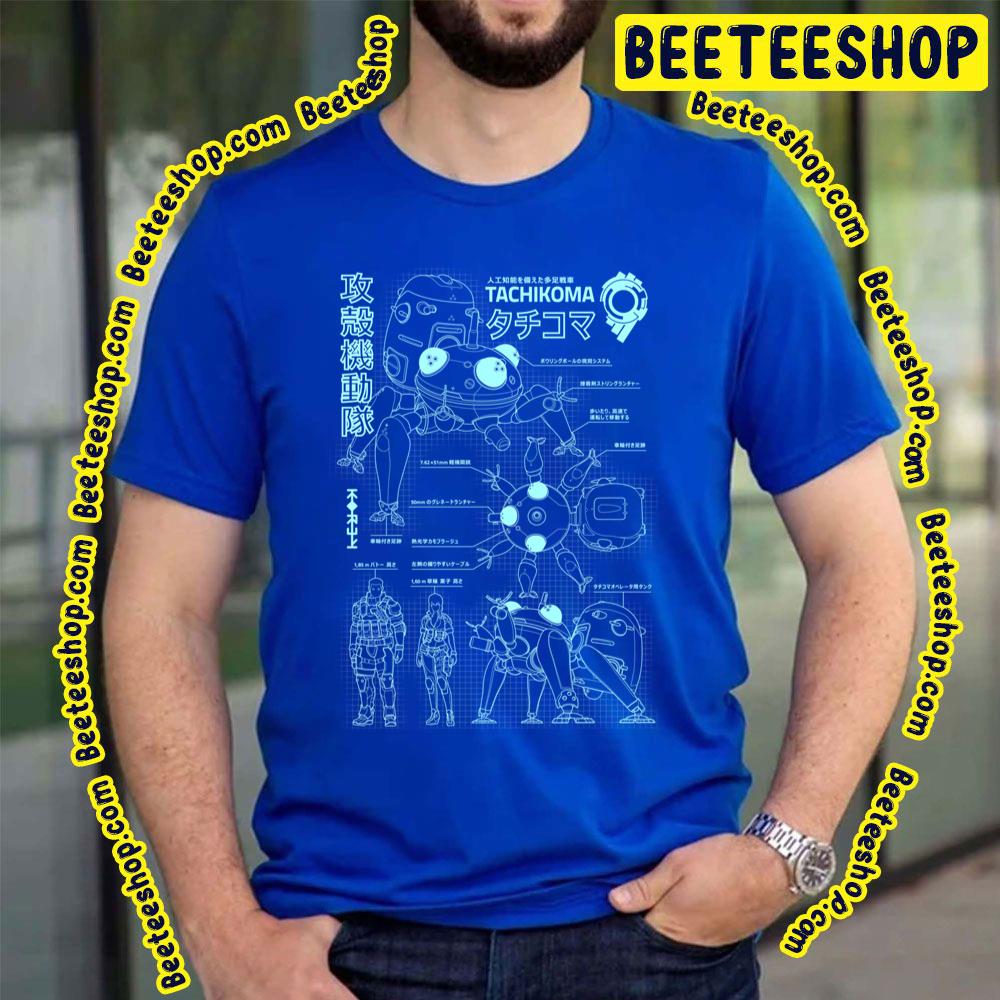 Tachikoma Blueprint (Boy) Ghost In The Shell Trending Unisex T-Shirt Tachikoma Blueprint (Boy) Ghost In The Shell Trending Unisex T-Shirt