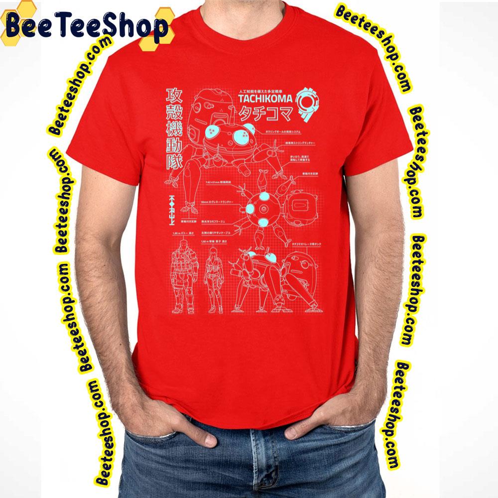 Tachikoma Blueprint (Boy) Ghost In The Shell Trending Unisex T-Shirt Tachikoma Blueprint (Boy) Ghost In The Shell Trending Unisex T-Shirt